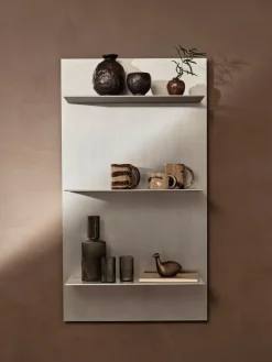 Ferm Living Shelves & Shelving Systems*Lager wall shelf triple 55x100 cm, Aluminium Silver-coloured