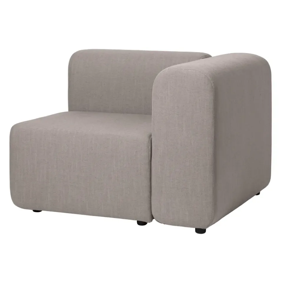 Broste Copenhagen Sofas*Lagoon corner module left, Latte GreyBrown