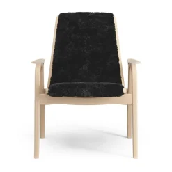 Swedese Armchairs & Footstools*Laminett arm chair laquered beech/sheep skin, Black (black) Beige