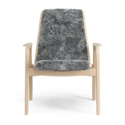 Swedese Armchairs & Footstools*Laminett arm chair laquered beech/sheep skin, Scandinavian Grey (grey) Beige