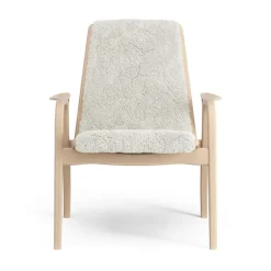 Swedese Armchairs & Footstools*Laminett arm chair laquered beech/sheep skin, Off white (white) Beige