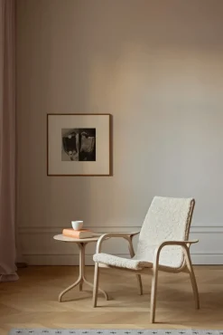 Swedese Armchairs & Footstools*Laminett arm chair laquered beech/sheep skin, Off white (white) Beige