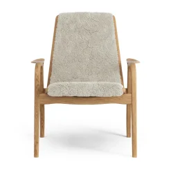 Swedese Armchairs & Footstools*Laminett arm chair oiled oak/sheep skin, Moonlight Beige