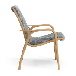 Swedese Armchairs & Footstools*Laminett arm chair oiled oak/sheep skin, Scandinavian Grey
