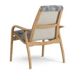 Swedese Armchairs & Footstools*Laminett arm chair oiled oak/sheep skin, Scandinavian Grey