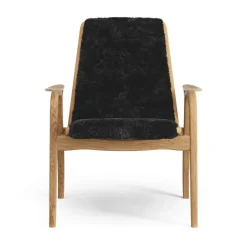Swedese Armchairs & Footstools*Laminett arm chair oiled oak/sheep skin, Black (black) Beige