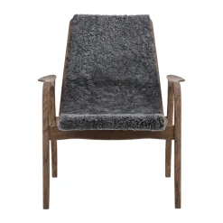 Swedese Armchairs & Footstools*Laminett armchair oak/sheepskin Special Edition, Rubio Monocoat Chocolate-Charcoal Grey