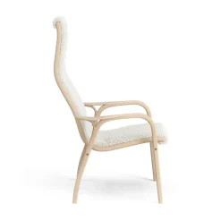 Swedese Children's Armchairs|Armchairs & Footstools*Lamini children's arm chair laquered beech/sheep skin, Off white (white) Beige
