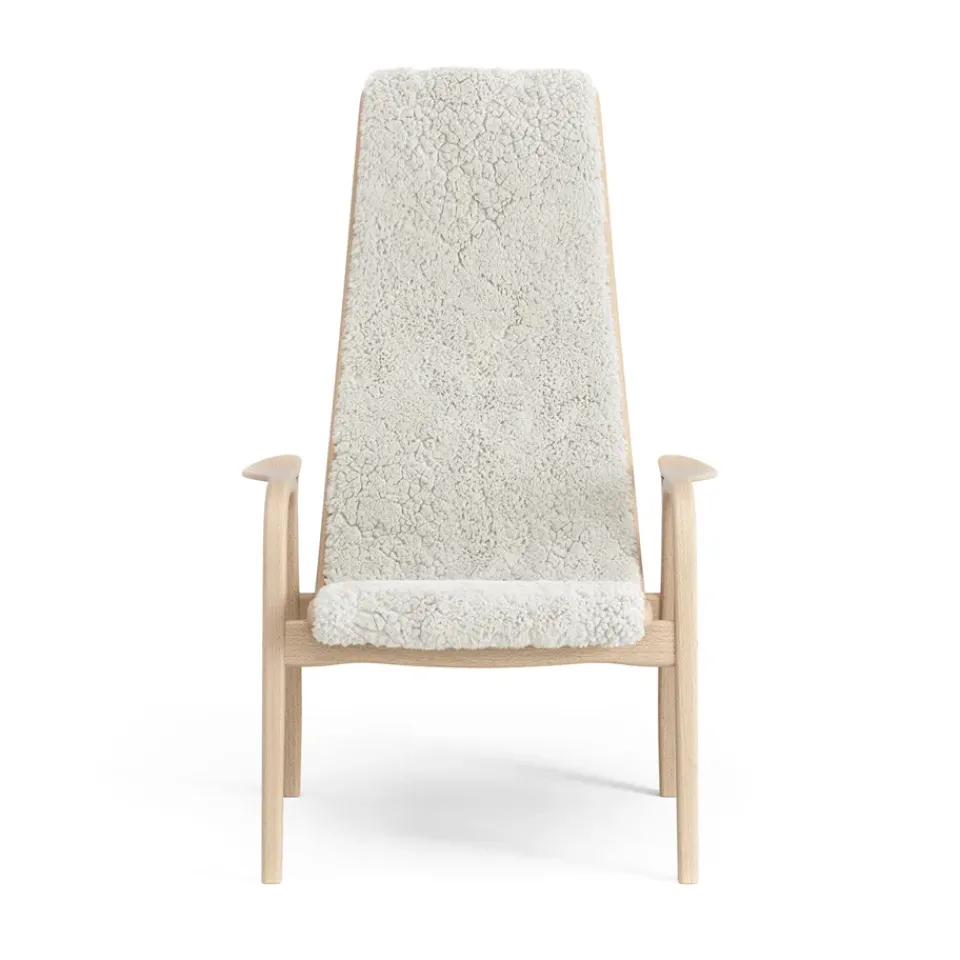 Swedese Children's Armchairs|Armchairs & Footstools*Lamini children's arm chair laquered beech/sheep skin, Off white (white) Beige