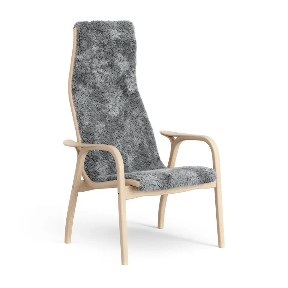 Swedese Armchairs & Footstools|Children's Armchairs*Lamini children's arm chair laquered beech/sheep skin, Scandinavian Grey (grey) Beige