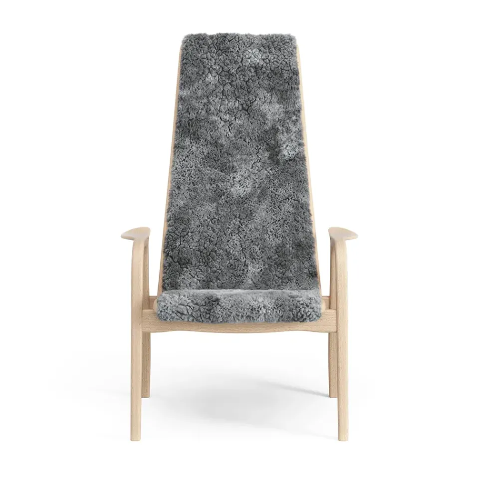 Swedese Armchairs & Footstools|Children's Armchairs*Lamini children's arm chair laquered beech/sheep skin, Scandinavian Grey (grey) Beige