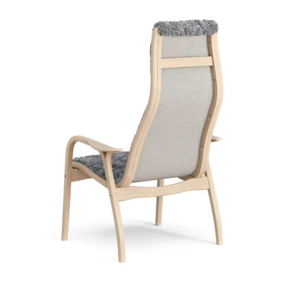 Swedese Armchairs & Footstools|Children's Armchairs*Lamini children's arm chair laquered beech/sheep skin, Scandinavian Grey (grey) Beige