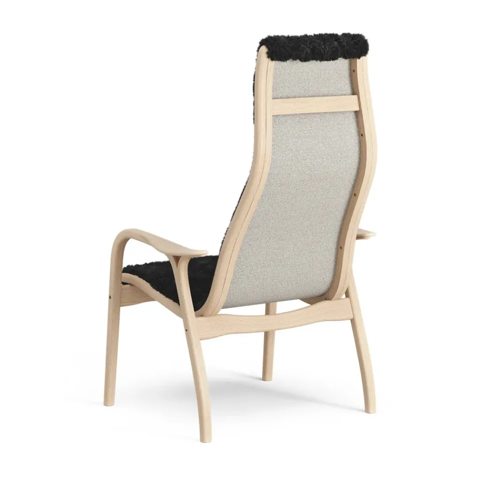 Swedese Armchairs & Footstools|Children's Armchairs*Lamini children's arm chair laquered beech/sheep skin, Black (black) Beige