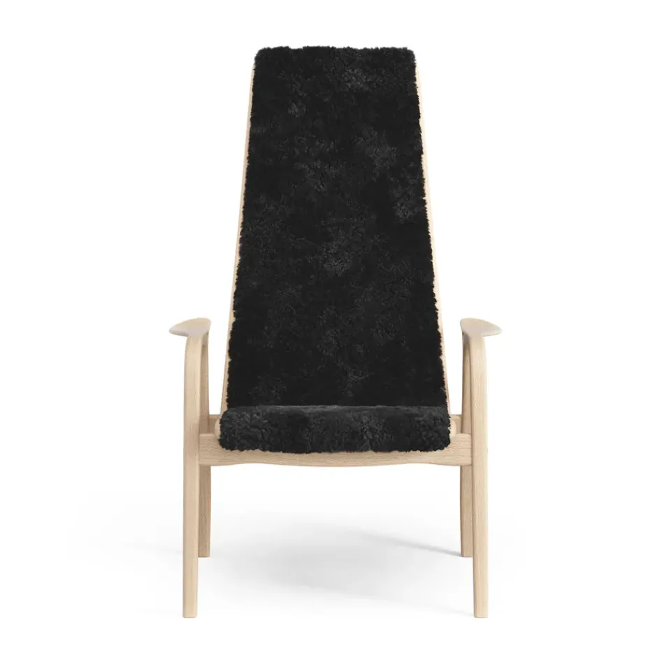 Swedese Armchairs & Footstools|Children's Armchairs*Lamini children's arm chair laquered beech/sheep skin, Black (black) Beige