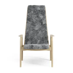 Swedese Armchairs & Footstools|Children's Armchairs*Lamini children's arm chair laquered oak/sheep skin, Scandinavian Grey (grey) Beige