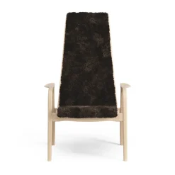 Swedese Armchairs & Footstools|Children's Armchairs*Lamini children's arm chair laquered beech/sheep skin, Espresso (brown) Beige
