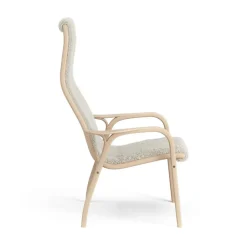 Swedese Children's Armchairs|Armchairs & Footstools*Lamini children's arm chair laquered beech/sheep skin, Moonlight Beige