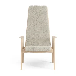 Swedese Children's Armchairs|Armchairs & Footstools*Lamini children's arm chair laquered beech/sheep skin, Moonlight Beige