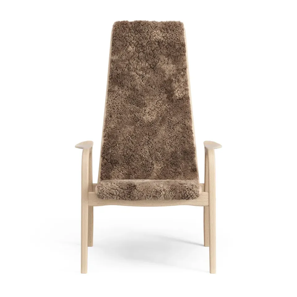 Swedese Armchairs & Footstools|Children's Armchairs*Lamini children's arm chair laquered beech/sheep skin, Sahara (nougat brown) Beige