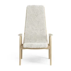 Swedese Children's Armchairs|Armchairs & Footstools*Lamini children's arm chair laquered oak/sheep skin, Off white (white) Beige