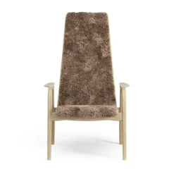 Swedese Armchairs & Footstools|Children's Armchairs*Lamini children's arm chair laquered oak/sheep skin, Sahara (nougat brown) Beige