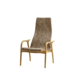 Swedese Children's Armchairs*Lamini Children's armchair, Sheepskin sahara, oiled oak Brown