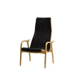 Swedese Children's Armchairs*Lamini Children's armchair, Sheepskin , oiled oak Black
