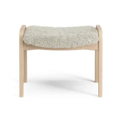 Swedese Children's Armchairs|Armchairs & Footstools*Lamini children's foot stool laquered beech/sheep skin, Moonlight (beige) BeigeWhite