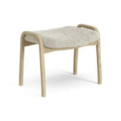 Swedese Armchairs & Footstools|Children's Armchairs*Lamini children's foot stool laquered oak/sheep skin, Moonlight Beige