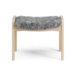 Swedese Children's Armchairs|Armchairs & Footstools*Lamini children's foot stool laquered beech/sheep skin, Scandinavian Grey (grey) BeigeGrey
