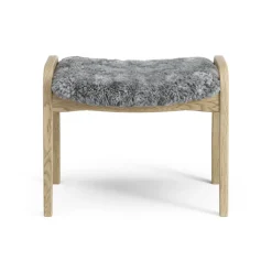 Swedese Armchairs & Footstools|Children's Armchairs*Lamini children's foot stool laquered oak/sheep skin, Scandinavian Grey (grey) Beige