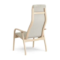 Swedese Armchairs & Footstools*Lamino arm chair laquered beech/sheep skin, Moonlight Beige