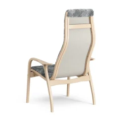 Swedese Armchairs & Footstools*Lamino arm chair laquered beech/sheep skin, Scandinavian Grey