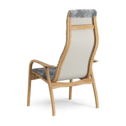 Swedese Armchairs & Footstools*Lamino arm chair oiled oak/sheep skin, Scandinavian Grey
