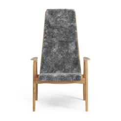 Swedese Armchairs & Footstools*Lamino arm chair oiled oak/sheep skin, Scandinavian Grey