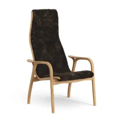 Swedese Armchairs & Footstools*Lamino arm chair oiled oak/sheep skin, Espresso Brown