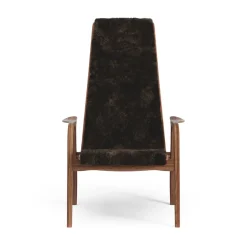 Swedese Armchairs & Footstools*Lamino arm chair oiled walnut/sheep skin, Espresso Brown
