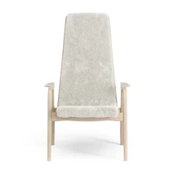 Swedese Armchairs & Footstools*Lamino arm chair white pigmented oak/sheep skin, Off white (white) Beige