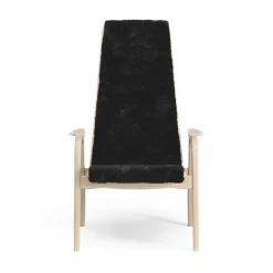 Swedese Armchairs & Footstools*Lamino arm chair white pigmented oak/sheep skin, Black (black) Beige