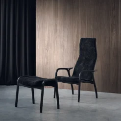 Swedese Armchairs & Footstools*Lamino armchair and footstool Edition, Black