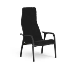Swedese Armchairs & Footstools*Lamino armchair, Sheepskin - stained beech Black