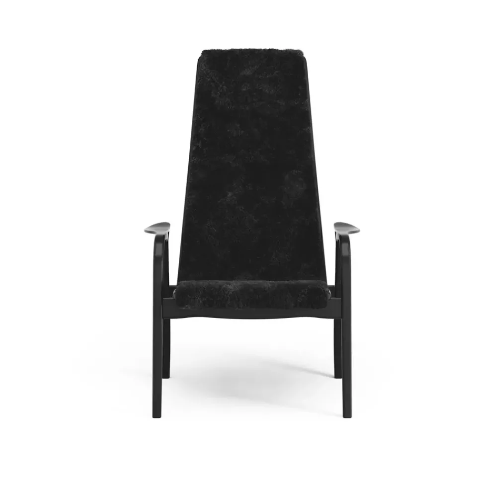 Swedese Armchairs & Footstools*Lamino armchair, Sheepskin - stained beech Black