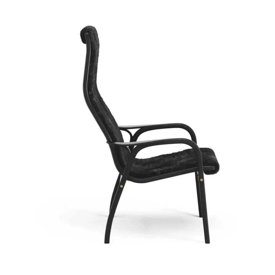 Swedese Armchairs & Footstools*Lamino armchair, Sheepskin - stained beech Black