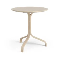 Swedese Side Tables*Lamino table 49 cm, White pigmented oak Beige