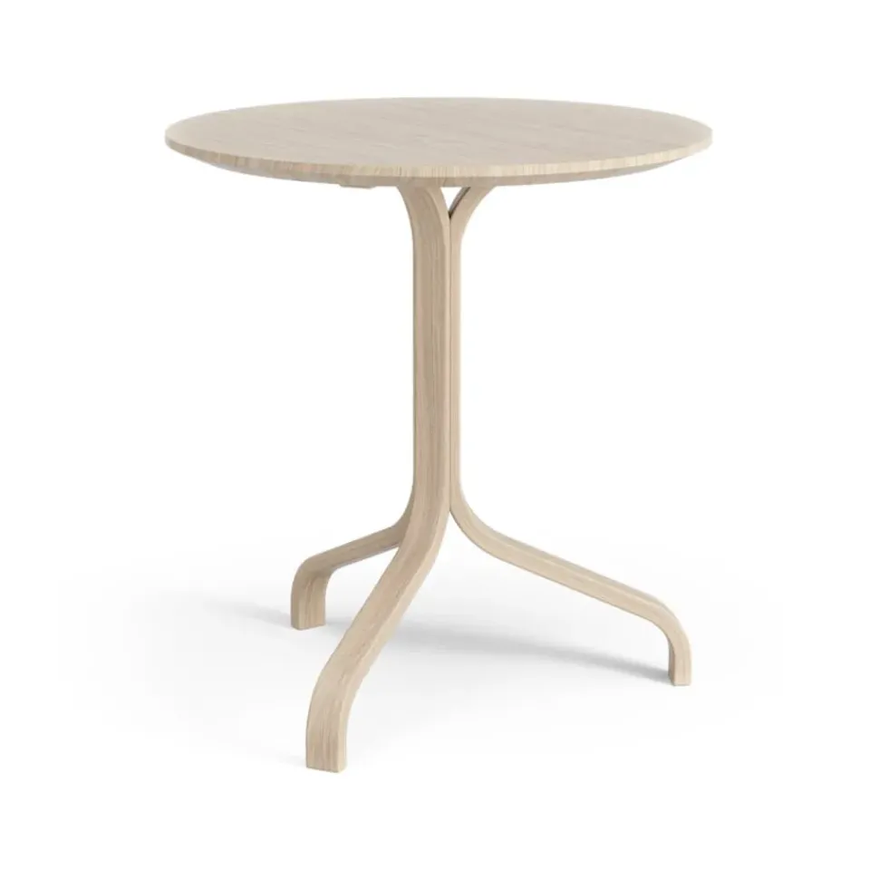 Swedese Side Tables*Lamino table 49 cm, White pigmented oak Beige