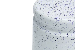 Hem Stools*Last stool Ø32x44 cm, White-blue splatter WhiteBlue