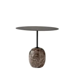 &Tradition Side Tables*Lato LN9 side table, , emparador marble Black