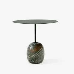 &Tradition Side Tables*Lato LN9 side table, Deep -Verde Alpi Marble Green