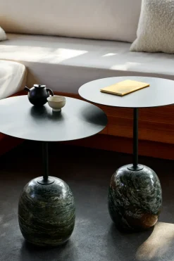 &Tradition Side Tables*Lato LN9 side table, Deep -Verde Alpi Marble Green