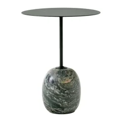 &Tradition Side Tables*Lato side table LN8, Deep -Verde Alpi Marble Green